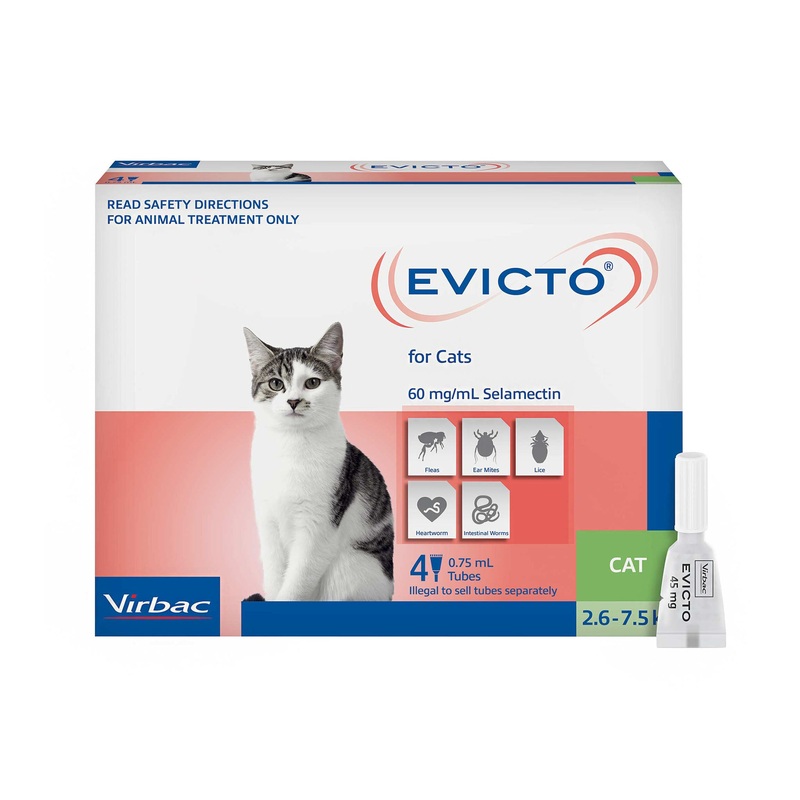 EVICTO Spot-on For Cats 2.6-7.5kg 4’s