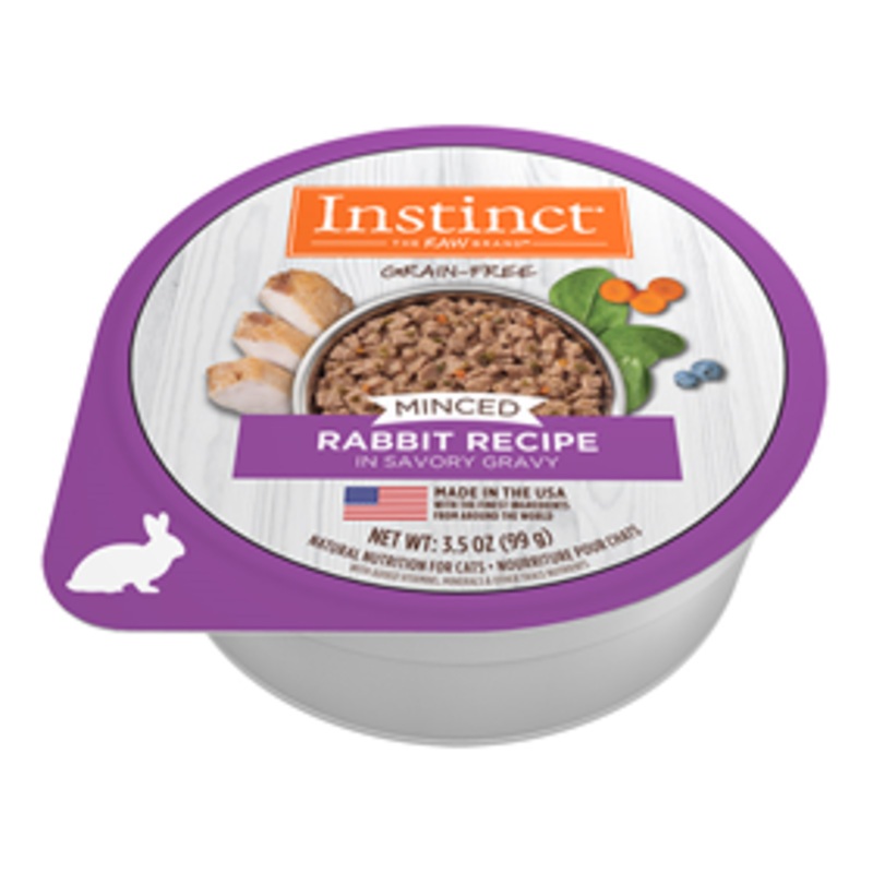 Nature’s Variety Grain-Free Minced Recipe with Real Rabbit Wet Cat Food Cup 3.5 oz