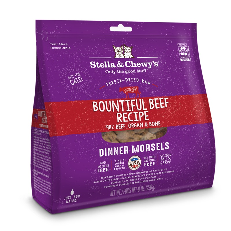 Stella & Chewy’s Cat Freeze-Dried Dinner Morsels – Bountiful Beef 8oz