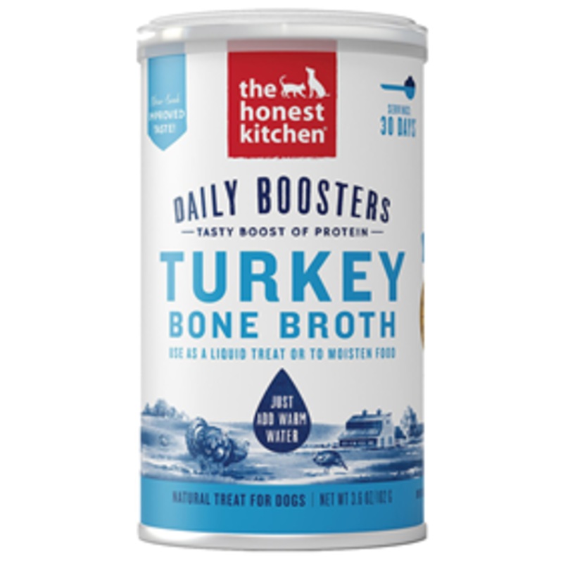 The Honest Kitchen Daily Boosters Turkey Bone Broth for Dogs 3.6 oz