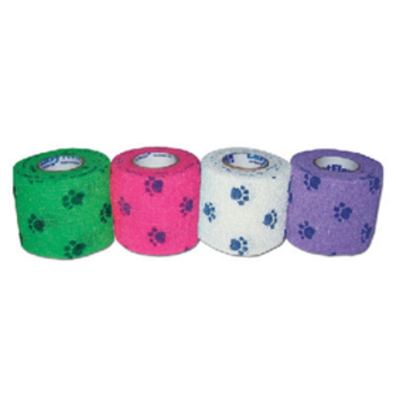 Co-Flex PetFlex Assorted Paw Print Patterned Bandages
