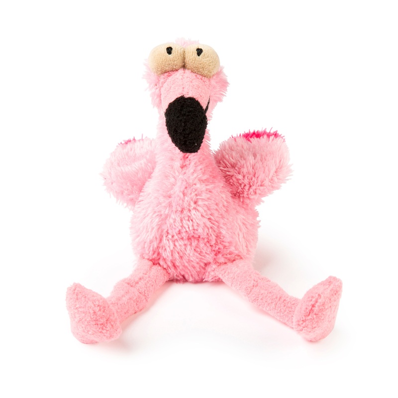 FuzzYard Little Flo The Flamingo Dog Toy Small