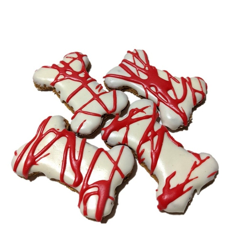 Huds & Toke Halloween Blood Spattered Bones Dog Treats – Single