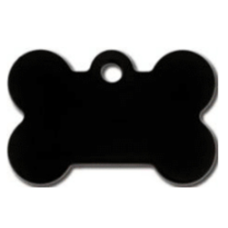 I.D Tag Small Bone Black 3×1.9cm