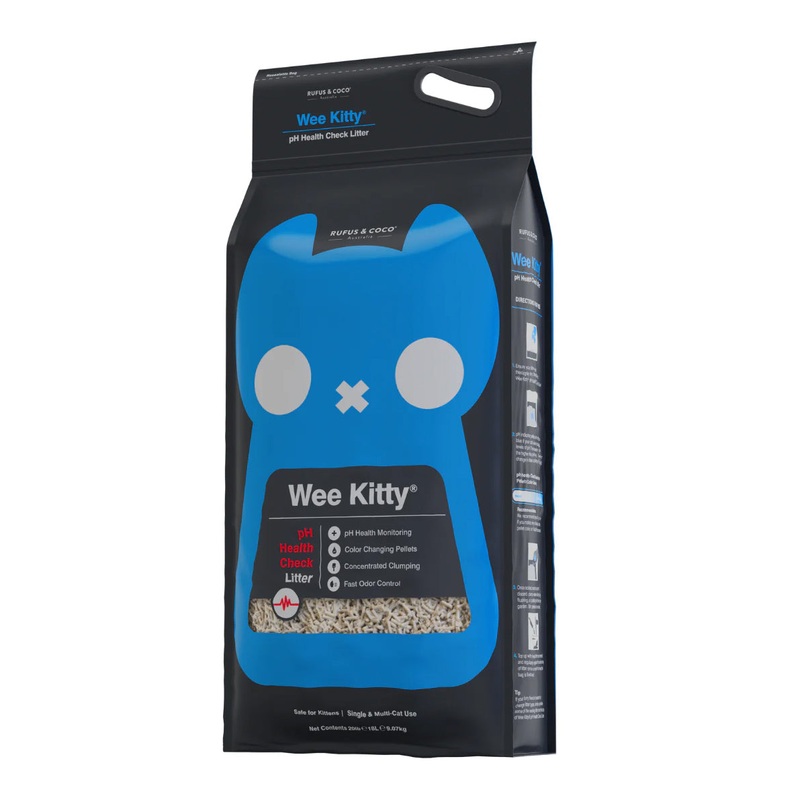 Rufus & Coco Wee Kitty Clumping pH Health Check Tofu Cat Litter