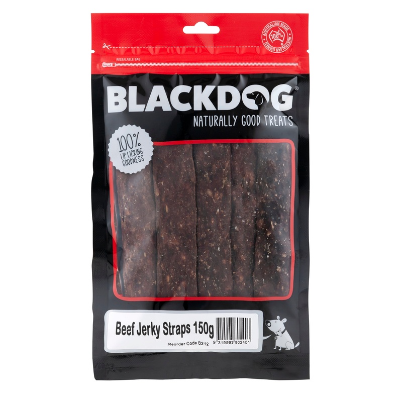 Blackdog Beef Jerky Straps Dog Treat