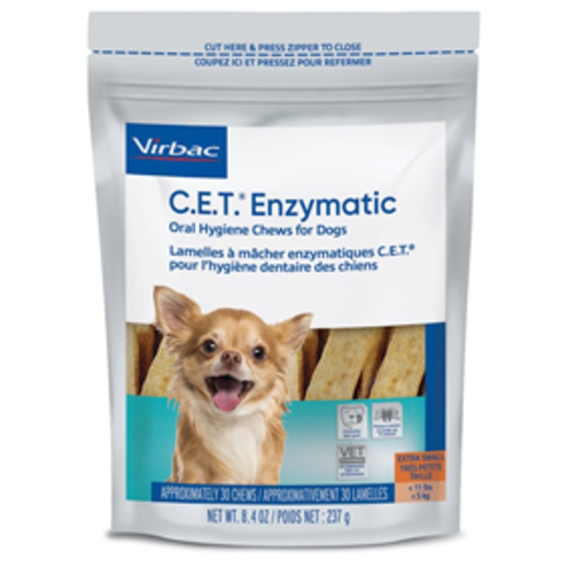 C.E.T. Enzymatic Oral Hygiene Chews for Dogs Extra Small