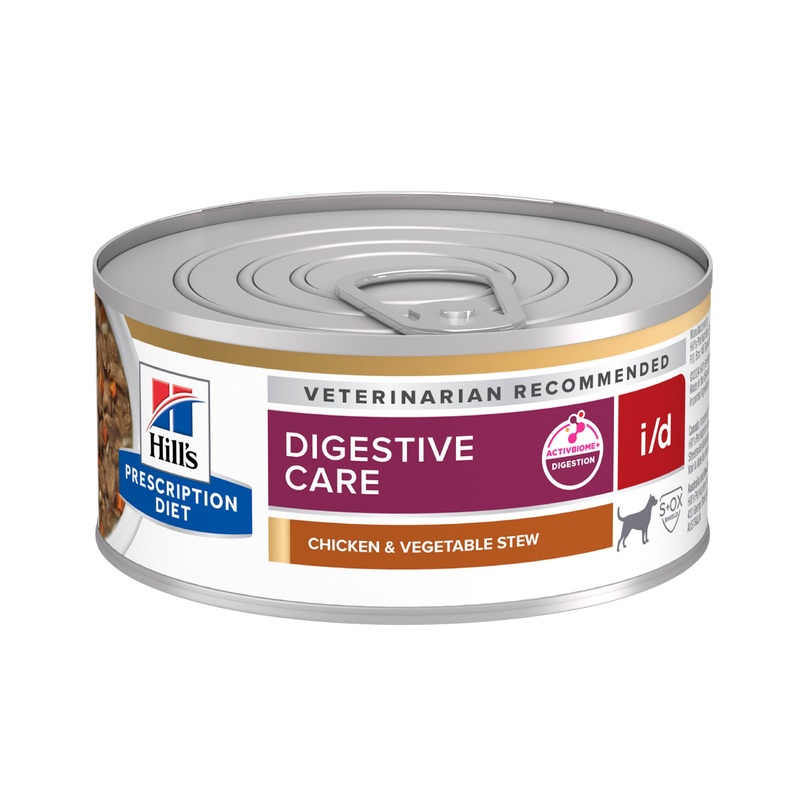 Hill’s Prescription Diet i/d Digestive Care Chicken & Vegetable Stew Canned Dog Food 156g x 24