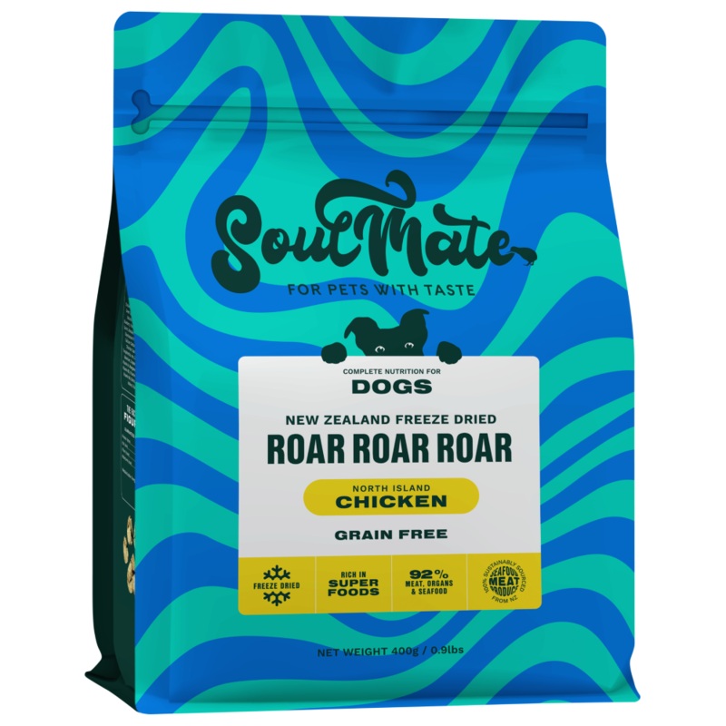 SoulMate Dog Freeze Dried Roar Roar Roar North Island Chicken 400g