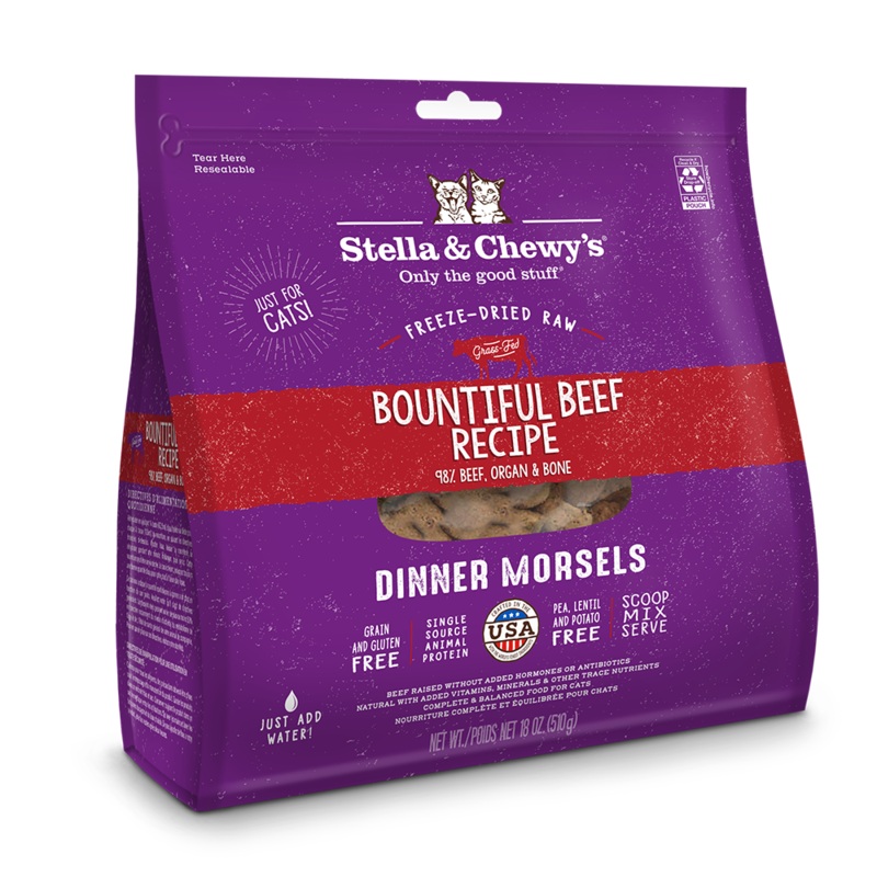 Stella & Chewy’s Cat Freeze-Dried Dinner Morsels – Bountiful Beef 18oz