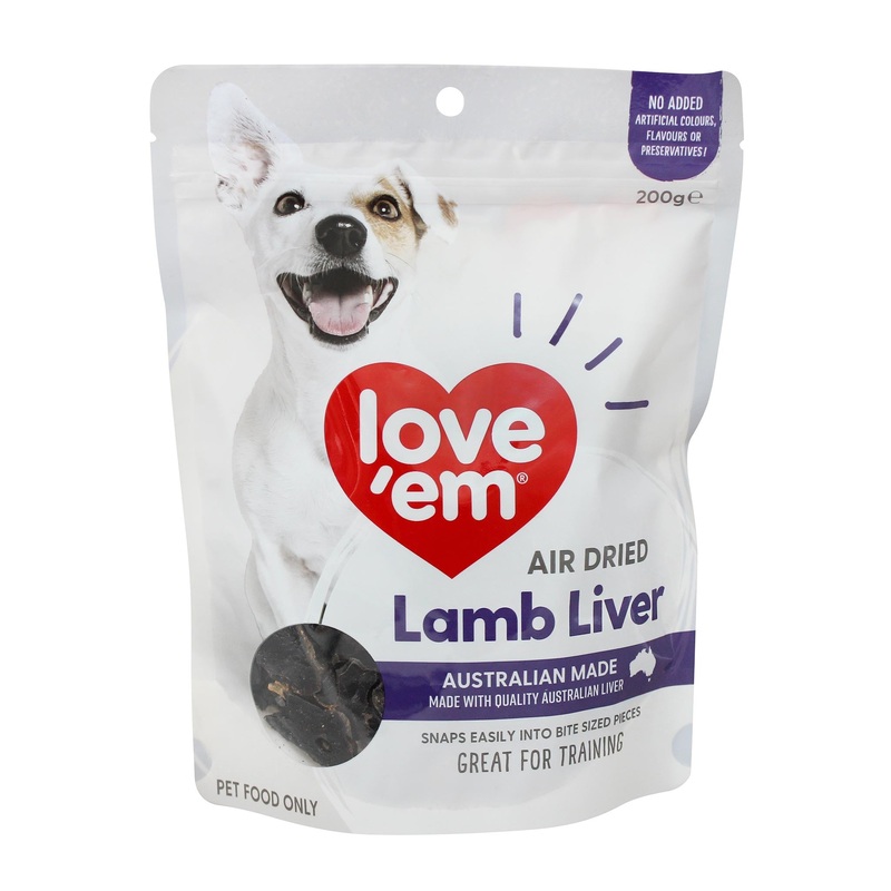 Love’em Air Dried Lamb Liver Treats 200g