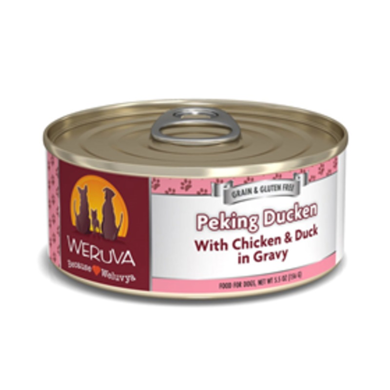 WERUVA Peking Ducken with Chicken & Duck in Gravy Dog Food 5.5 oz.