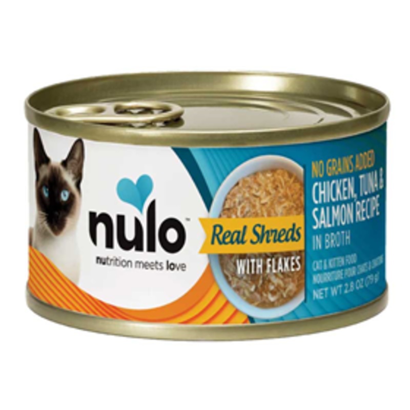 Nulo Cat & Kitten Flaked Chicken, Tuna & Salmon Recipe 6oz