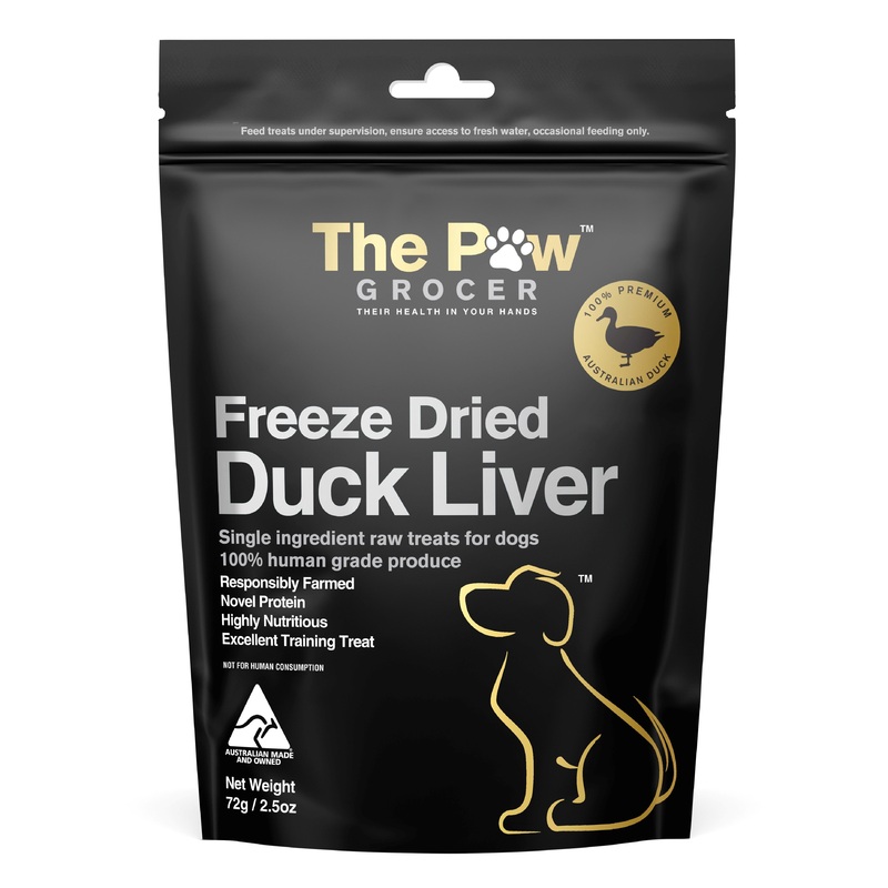 The Paw Grocer Black Label Dog and Cat Treat Duck Liver 72g