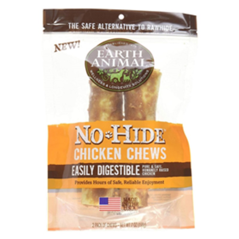 Earth Animal No-Hide Chicken Recipe Dog Chews Medium 2pk