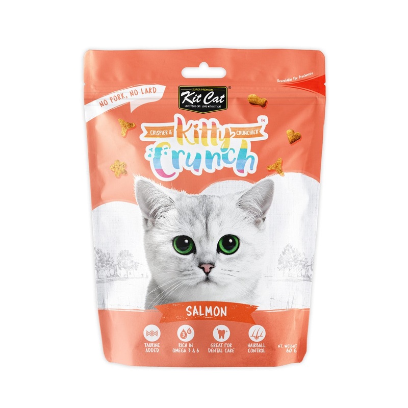 Kit Cat Kitty Crunch Cat Treat Salmon 60g
