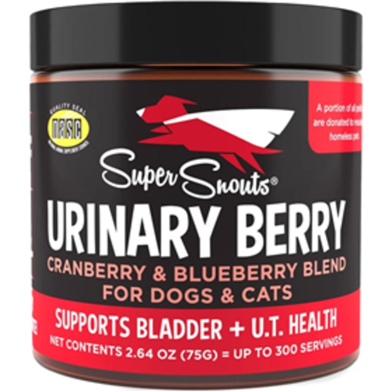 Super Snouts Urinary Berry Cranberry & Blueberry Blend for Dogs & Cats 75g