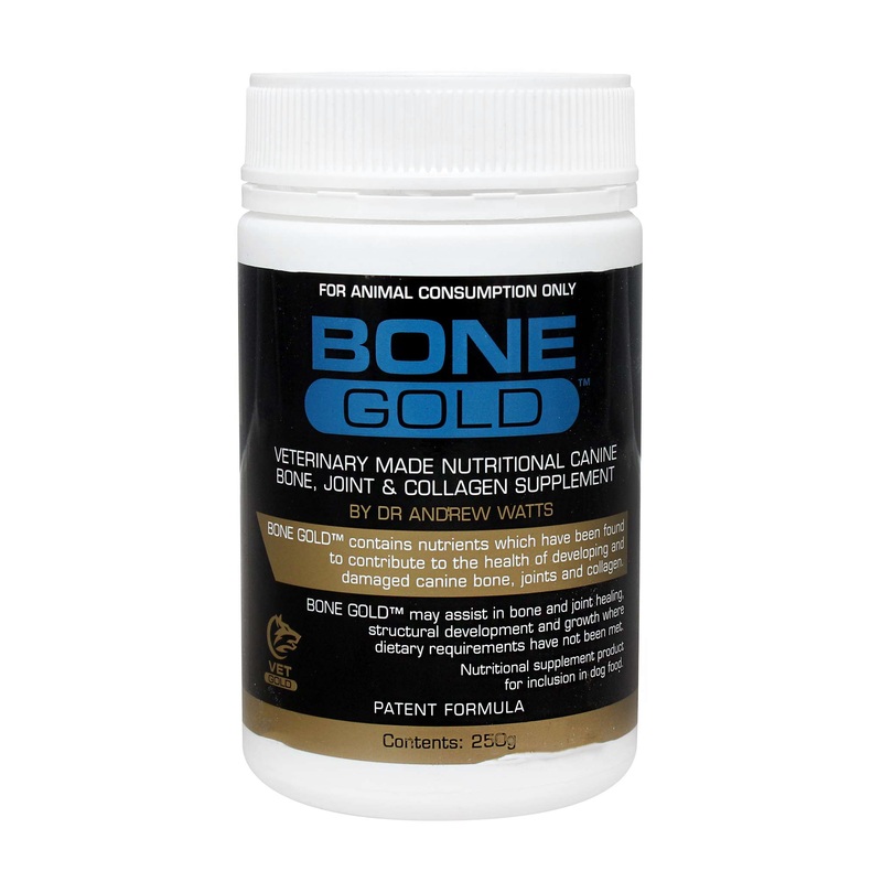 Canine Bone Gold – Nutritional Bone, Joint & Collagen Supplement for Dogs 250g
