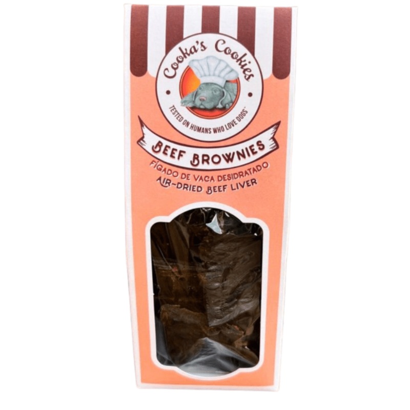Cookas Cookies  Air Dried Liver Bites Beef Brownies