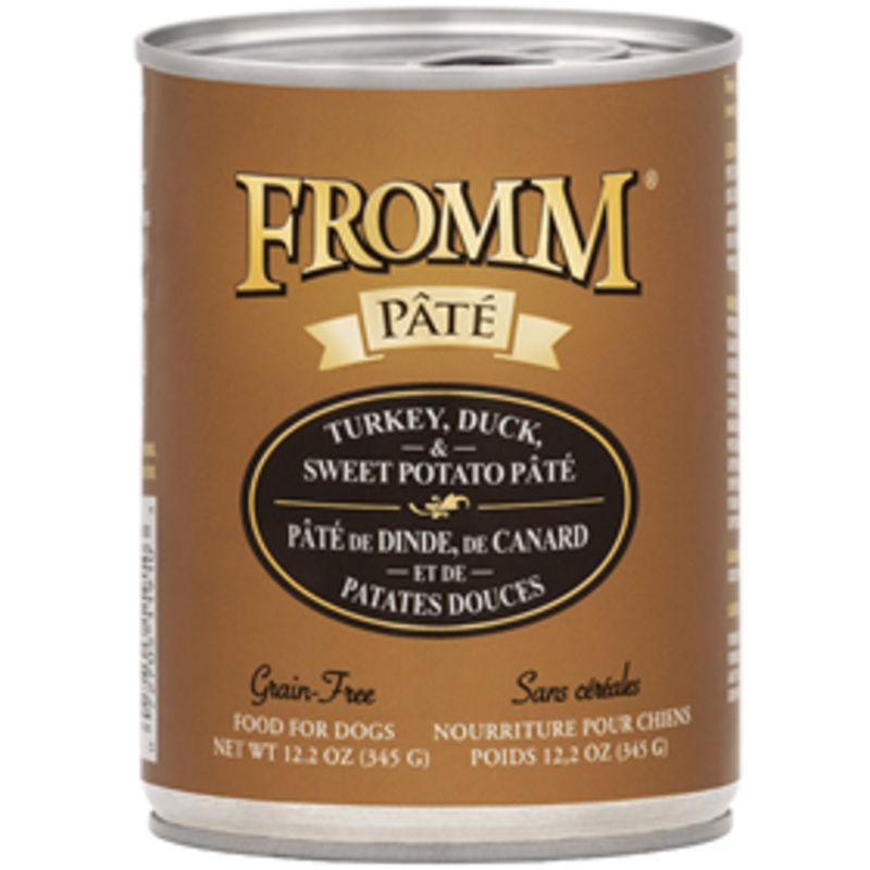 Fromm Pate Grain-Free Turkey, Duck & Sweet Potato Dog Food Wet 12.2 oz