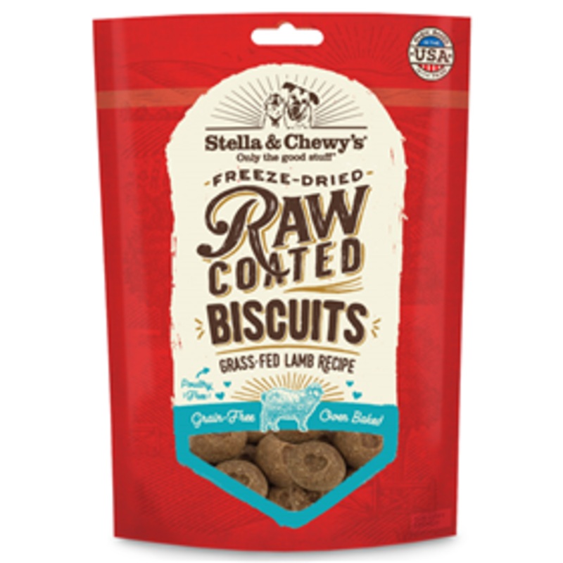 Stella & Chewy’s Freeze Dried Raw Coated Biscuits Grass-Fed Lamb Recipe 9 oz.