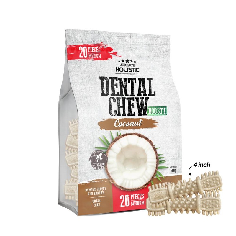 Absolute Holistic Dog Boost Dental Chew Coconut 500g – 20pcs (4)