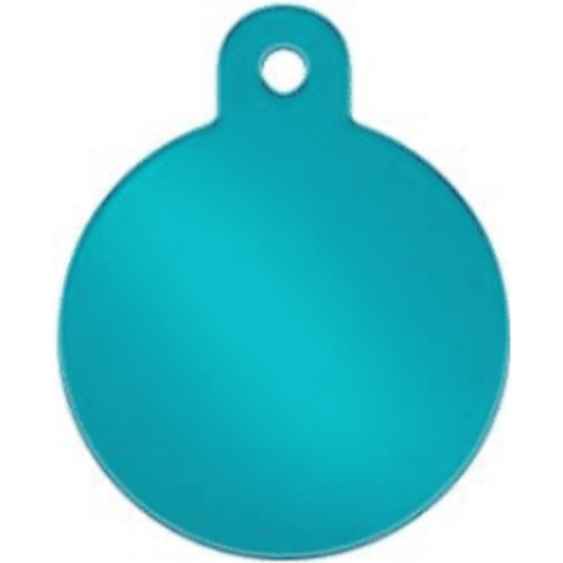 I.D Tag Large Circle Turquoise 3.1×3.9cm