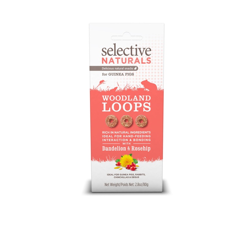 Selective Naturals Woodland Loops Guinea Pig Treats 80g