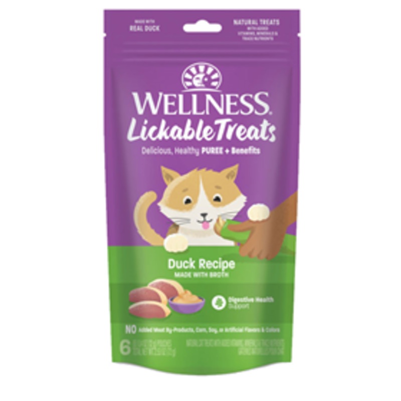 Wellness Lickable Cat Treat Duck 2.5oz