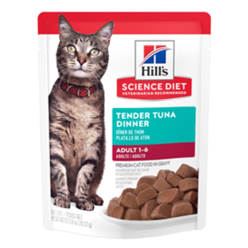 Hil Science Diet Adult Tender Tuna Dinner Cat Food 2.8 oz.