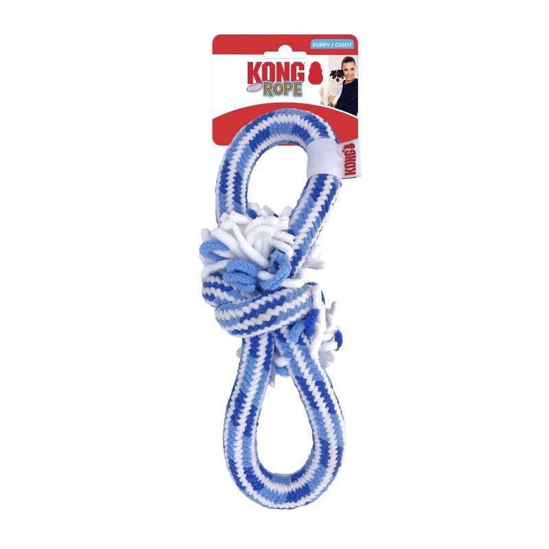 KONG Puppy Rope Tug|Pink|Blue