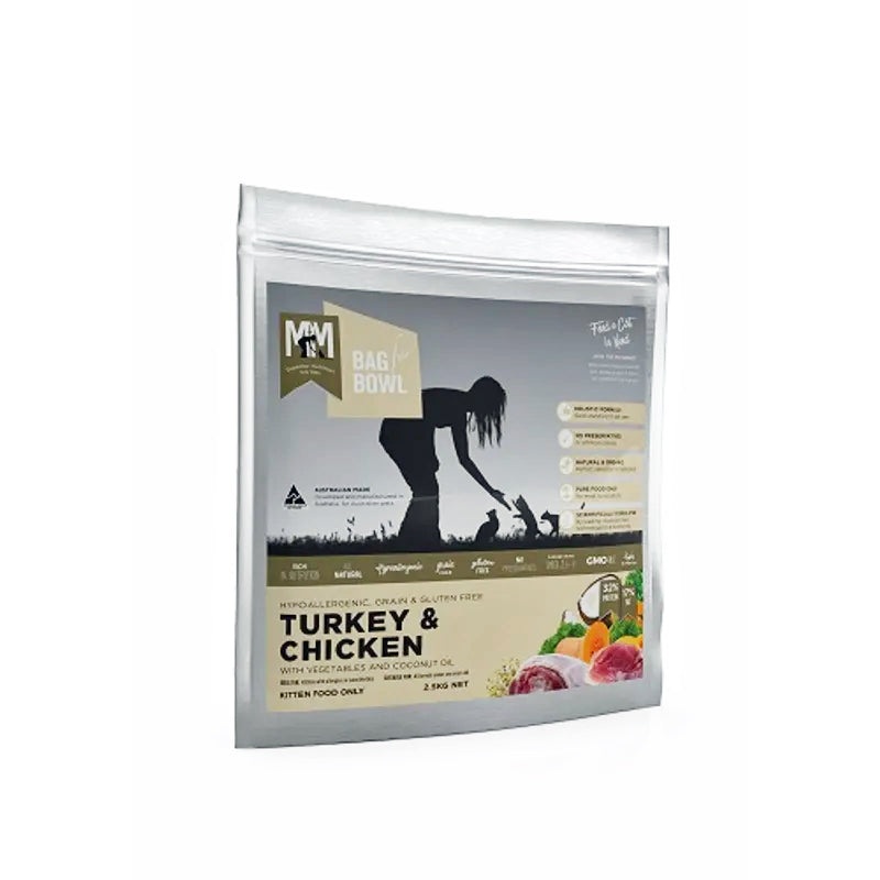 MfM (Meals for Mutts) Turkey & Chicken Super Premium Grain & Gluten Free Kitten Food 2.5kg