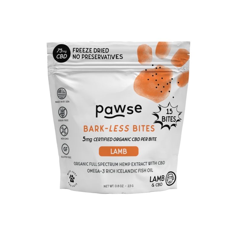 Pawse Bark-Less Bites Lamb (5 MG CBD Per Bite) – For All Pets