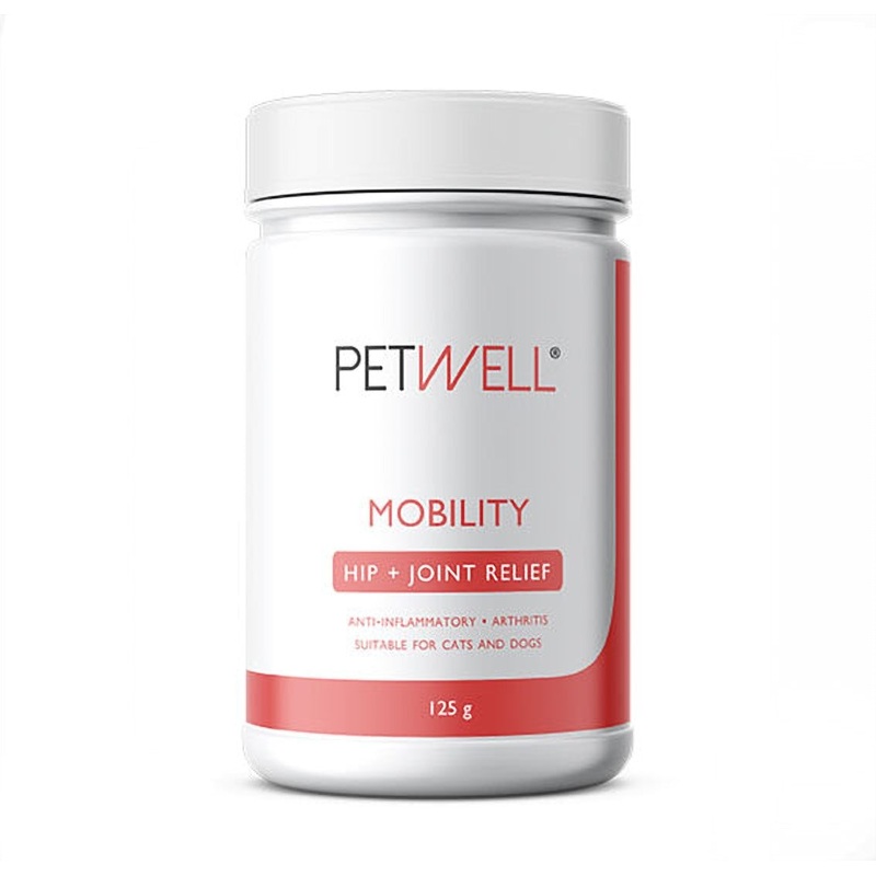 Petwell Mobility Dog and Cat Supplement Hip + Joint relief 125g