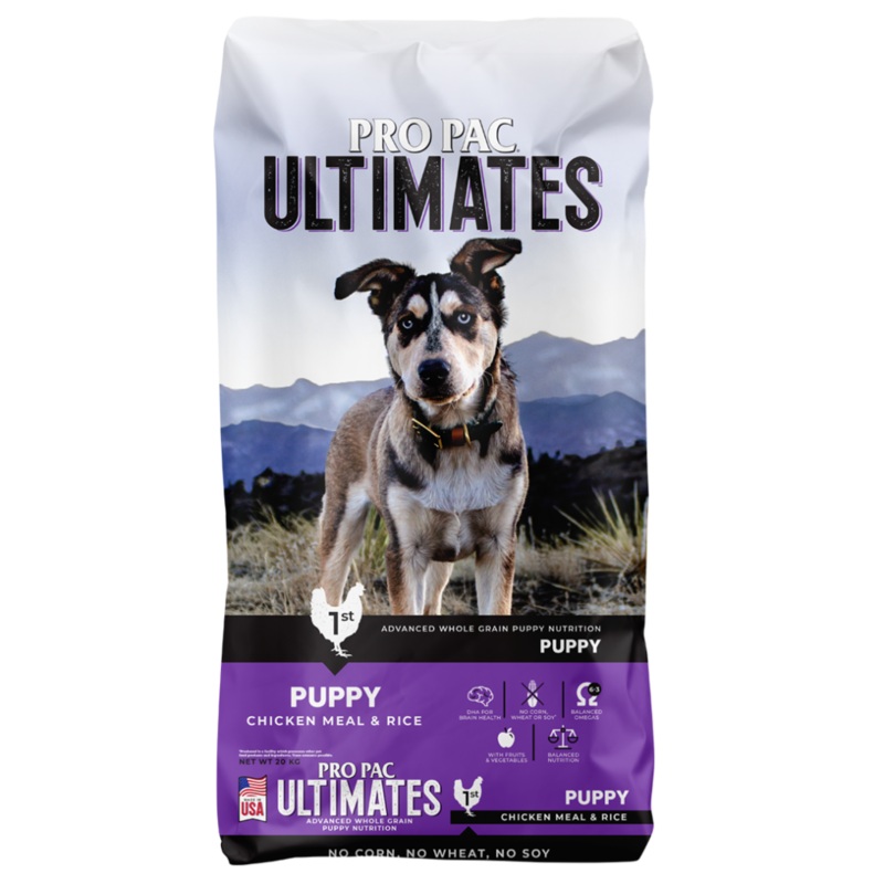 PRO PAC Ultimates Puppy Chicken Meal and Brown Rice Dry Dog Food