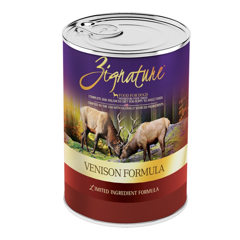 Zignature Dog Canned Food Venison Formula 13oz