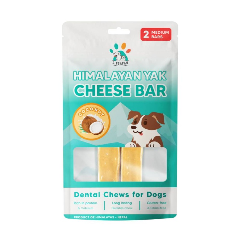 Singapaw Dog Himalayan Yak Cheese Bar Coconut Medium 130g