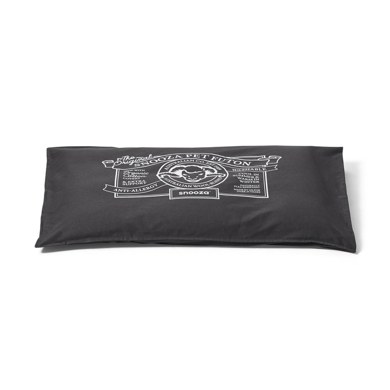 Snooza Organic Pet Futon Charcoal Dog Bed