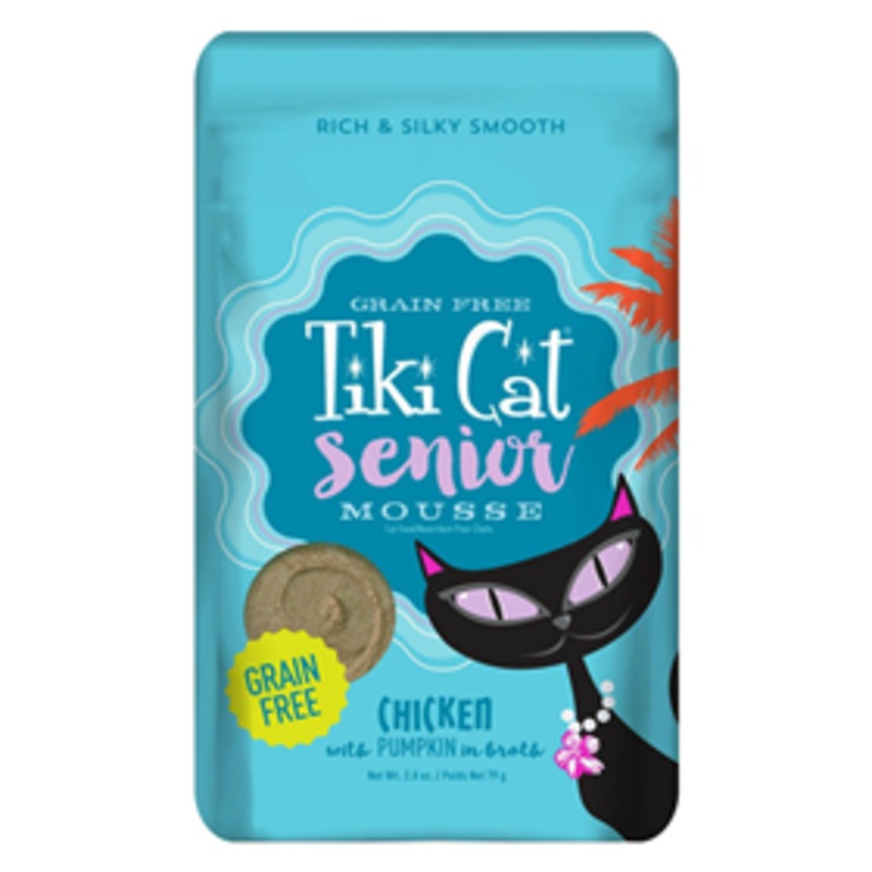 Tiki Cat Senior Mousse Chicken with Pumpkin Pouch 2.8 oz.
