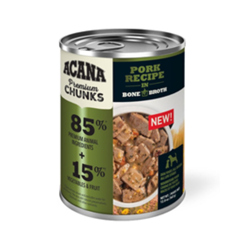 ACANA Premium Chunks Pork Recipe in Bone Broth 12.8 oz.