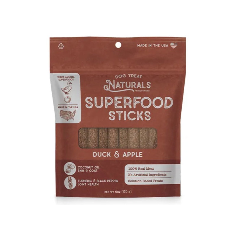 Dog Treat Naturals Superfood Sticks – Duck & Apple 170g
