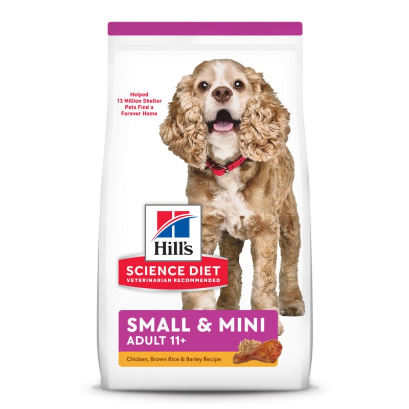 Hill’s Science Diet Adult 11+ Small Paws Chicken Meal, Barley & Brown Rice Recipe Dry Dog Food