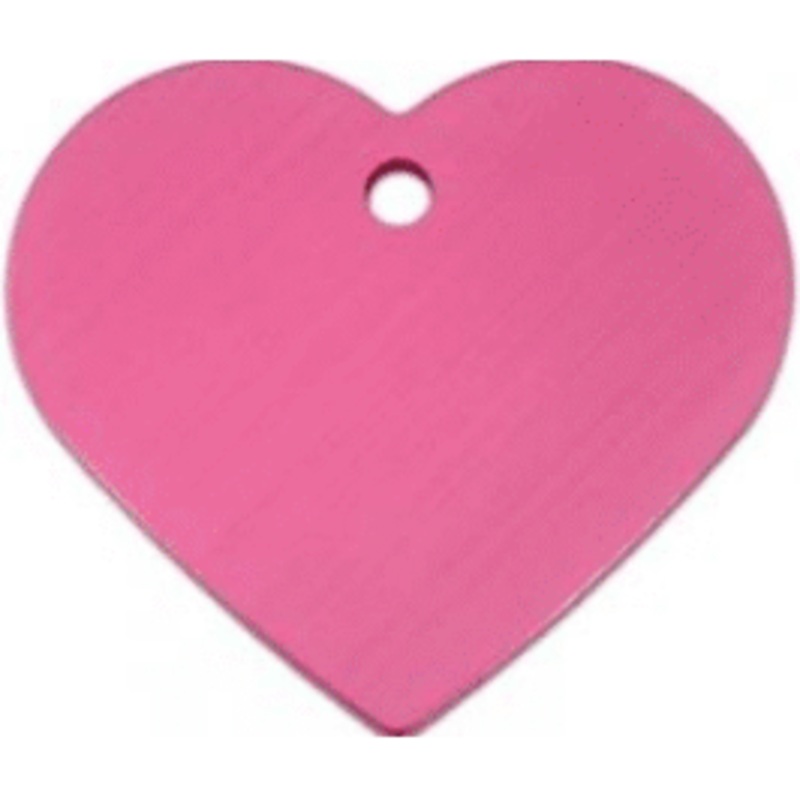 I.D Tag Large Heart Pink 3.7×3.4cm