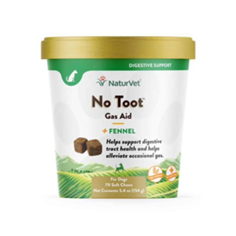 NaturVet No Toot Gas Aid Soft Chew Plus Fennel 70 ct