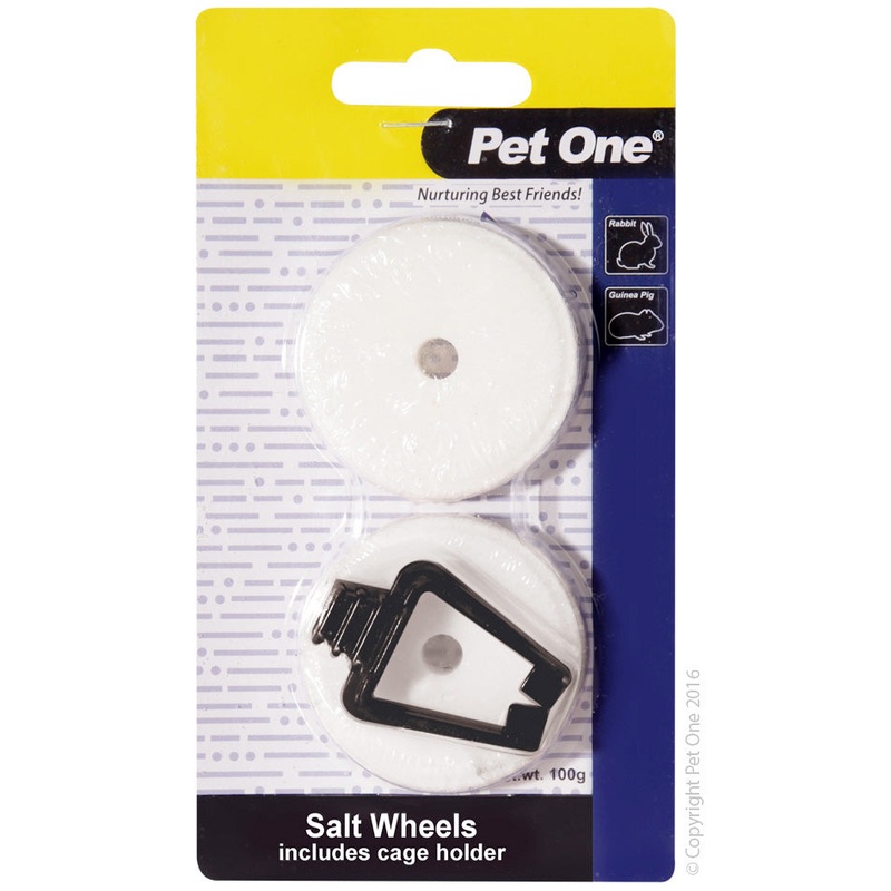 Pet One Small Animal Salt Lick With Clip 2pk