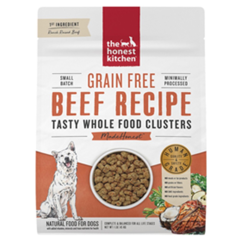 The Honest Kitchen Grain Free Whole Food Clusters Beef Recipe