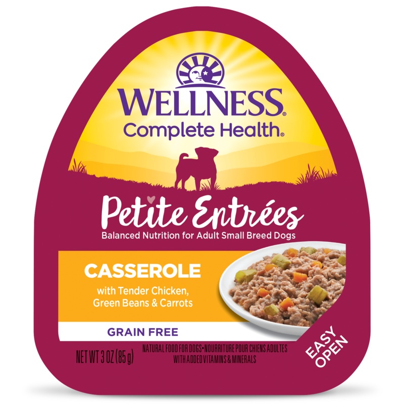 Wellness Small Breed Petite Entrees Casserole Tender Chicken, Green Beans & Carrots