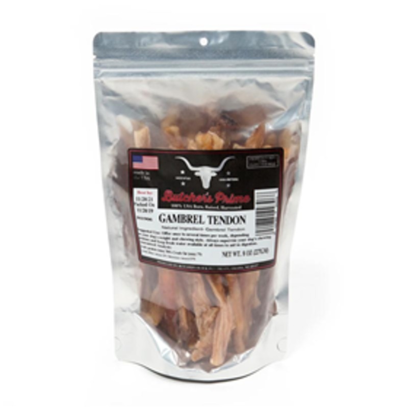 Butcher’s Prime Beef Gambrel Tendon Dog Chew, 8-oz Bag