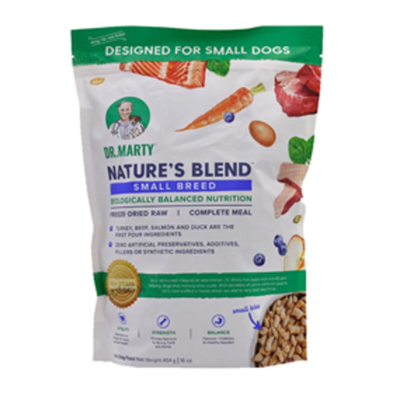 Dr. Marty Nature’s Blend Small Breed Freeze-Dried Raw Complete Meal 16 oz.