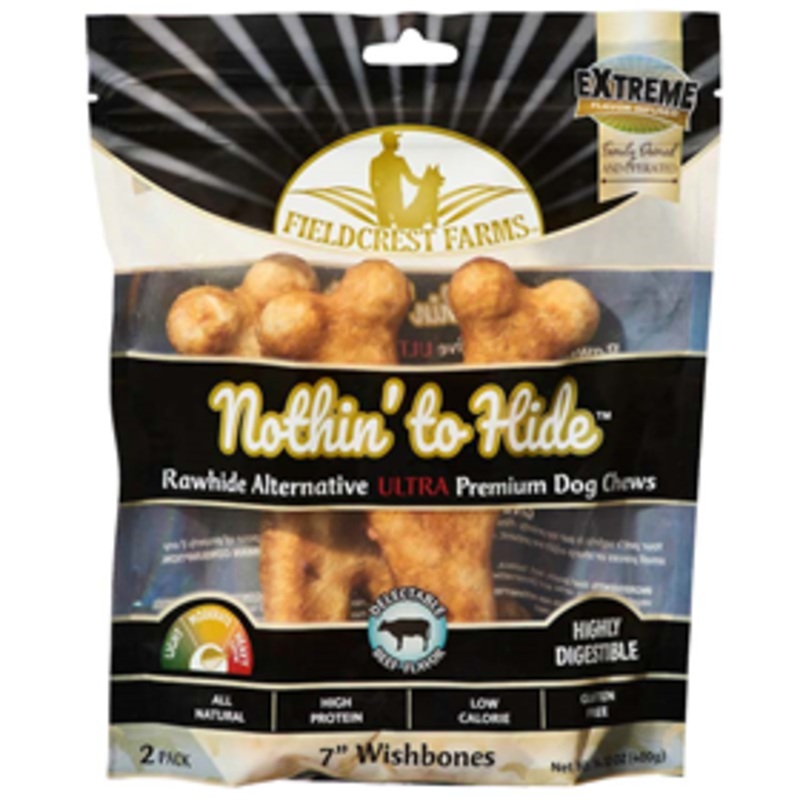 Fieldcrest Farms Nothin’ to Hide Ultra 7 Wishbones Beef Flavored 2 pack